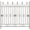 CLP Recinzione da Giardino in Ferro Mangold I 125x115CM I Sostegno per Piante Modulabile E Finemente Decorato I Graticcio per Fiori, Colore:Bronzo
