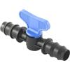 acquaverde Mini Valvola a Cilindro, Rubinetto Portagomma per Impianti, Sistemi e Tubi di irrigazione a Goccia, Nero Made in Italy - Orto Facile (1, 20 x 20 mm)