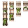 XLHWJCP Griglia Resistente Naturale Legno,Fioriera Grigliato Legno da Giardino Vaso per Piante Rampicanti,per Sostegno a Muro Fiori e Piante Fioriere Sospese Decorazione Murale Terrazza (150+120+90+60)