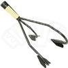 Cilli Coltivatore a 3 Denti Fisso, Nero, Manuale, Metallo