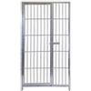 OGOMONDO Cancello per Giardino Orto Urbanistica Zincato a Caldo da 100xh180 Cm