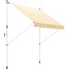 Outsunny Tenda da Sole per Esterno 3x1.5 m con Braccio Avvolgibile, Inclinazione Regolabile 0-90°, Tenda Parasole da Esterno a Manovella in Alluminio, per Giardino, Balcone e Terrazza Arancione Bianco