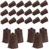 HANABASS Idrica per Blocchi Torba di Coltivazione Marrone Cocco e Ritenzione 30 Pezzi Senza Terreno Versatili Kit Piante da Coltivare e Forniture Giardinaggio
