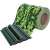 NAIZY Strisce frangivista per piccole foglie, in PVC, con 20 clip, per recinzione da giardino, balcone (35 m x 19 cm)