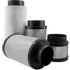 Weedness Airontek Filtro a Carbone Attivo Crescita 425 m³/h 100 mm 36 cm - Anti Odore Ventilazione Filtro Odore Filtro Estrazione Coltivazione Interna Esterna