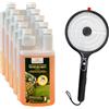 HS Hygiene System Hygiene System Kit AntiZanzare Esterno con Insetticida Tator BIA Next 1L x5 + Racchetta USB DAEWOO Omaggio - Per Giardini, Terrazze, Porticati e Balconi - Colore Nero