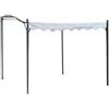 VERDELOOK Pergola, Gazebo in Ferro Verniciato, 2x3 m, Bianco per Copertura e arredo Esterni