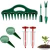 Gihioue Spandisemi | Kit Manuale Piantatore e Estrazione Piantine | Dispensatore Manuale per Giardino Piante in Vaso Fiori e Aree Esterne