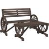 vidaXL Set Salotto da Giardino 2 pz in Legno Massello di Abete