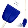 Crisalide® Pala Multiuso da Neve con Manico in Legno di Faggio 135 cm - Badile Professionale Leggero e Resistente - Ideale per Neve, Detriti, Auto, Casa, Giardino - Lama in Plastica Rinforzata + Viti