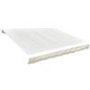 Kavolet Telo per tende da sole, impermeabile, antistrappo, ricambio con balze, accessorio per tende da sole, 500 x 300 cm, colore: crema