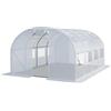 TOOLPORT Serra da Giardino tunnel Serra Orto stabile e robusto 3x4m - Telo PE 180g/m² bianco transparente