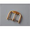 Tissot Cinturino Fibbia Ardiglione 18 MM Dorato In Metallo Placcato Oro