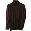 Youllyuu Maglione da uomo in 100% cachemire di visone, dolcevita in maglia, casual, pullover base tinta unita, taglia grande, Grigio scuro9, XXL