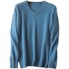 Dninmim Maglioni da uomo in cashmere lavorato a maglia con scollo a V tinta unita maglioni invernali casual a maniche lunghe caldi pullover, XXL
