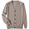 REHJJDFD Cardigan in Cashmere da Uomo, Maglione Lavorato a Maglia, Primavera Autunno, Tinta Unita, Scollo a V, Casual, Giacca da Sci, Top, Khaki9, 3XL