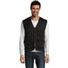 SOL'S - Gilet multitasche per reporter/fotografi, giacca leggera senza maniche 43630, unisex nero 2XL