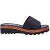 Cinzia Soft Scarpe Donna Sandali con Zeppa Ciabatte in Pelle Nera IAF2448-811-003-NERO