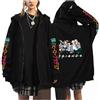 zhedu Felpe con Zip My Hero Academia Anime Cartoon Stampato Uomo Donna Giacche Stile College Manica Lunga personalità Pullover Capispalla per Giovani Allentato Streetwear (Color 01,XXS)