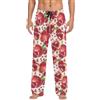 PAQGSREM Pantaloni da pigiama da uomo con motivo a anatra divertente, Multicolore 1 Melograno, L