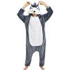 Luojida Carnevale Halloween Costume o Pigiama Animali Cosplay Party Tuta OnePiece Regalo di Compleanno per Adulti Adolescenziale Ragazzi (S(145-155cm), Pinguini)