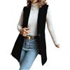 Cocila Gilet Casual Da Donna In Lana Con A Stile Western Senza Maniche Un Bottone Cardigan Elegante Black Xxxl Giubbotto Invernale Pelliccia Giubbotto Premaman Donna Piumino Imbottito