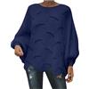 GMQWRK Maglione oversize da donna con maniche a pipistrello girocollo manica lunga orlo irregolare pullover in maglia casual vestibilità ampia top lavorato a maglia maglione camicie felpe maglieria