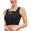 RDSIANE Reggiseno post-operatorio con chiusura frontale per donna, correttore posturale, top modellanti a compressione con fascia di supporto per il seno., M
