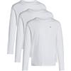 Tommy Hilfiger 3P LS Tee Um0um03378 Altri Top Intimo, Black (Black/Black/Black), S Uomo