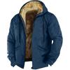 Generico Cappotto Uomo Felpa Pile Uomo Antivento Trekking Tattico Jacket Moto Giacca Pesante Taglie Forti Giubbotto Vento Imbottito Elegante Casual Sportivo Black Friday 2025 Abbigliamento 2#blu scuro 6XL
