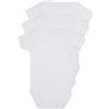Liabel Confezione da 3 Body Neonato/A Mezza Manica Baby in Cotone Felpato Art. 02828C T407 - Disponibile nel Colore Bianco