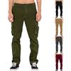 Generic Pantaloni casual da uomo in velluto a coste slim fit pantaloni cargo elasticizzati da uomo leggeri vestibilità rilassata elastico in vita pantaloni da lavoro gamba dritta casual pantaloni a pieghe