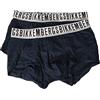 Dirk Bikkembergs Boxer Uomo Bikkembergs Confezione 2 Boxer Cotone elesticizzato Elastico a Vista Underwear Articolo BKK1UTR01BI BI Pack Trunk, Navy, S - EU S - US XS - FR 2