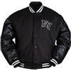 Mil-Tec NY - Giacca da baseball con patch, colore nero, taglia S