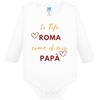 Soho Milano Body Tutina Neonato Baby Tifoso Magica Romanista "tifoso di papà" (9 mesi, romanista)