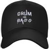 TBSANIN Cappello da Baseball Drum And Bass cap Copricapo Classico Unisex Snapback cap Regolabile Regali