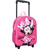 Disney Trolley Zaino Ottica 3D | 32 x 25 x 10 cm Topolino Minnie Mouse