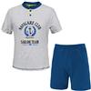 PLANETEX Pigiama Uomo Navigare Cotone Jersey 2 Colori Serafino Art.141009 (Grigio Melange - XXL / 54)