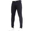 ShiFan Jeans da Uomo Skinny Elasticizzati Slim Pantaloni Leggeri Comodi Nero M