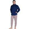 Noidinotte; more than pyjamas Noid?Notte GE2801 Giacca da Camera Uomo Eco Pelliccia, Blu Navy 4, L
