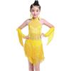 pvucpot Latino americano Abito da Ballo Latino Americano Tango Bambina con Nappe Frange Vestito da Sala da Ballo Danza Classica Samba Rumba Salsa Body Ginnastica Artistica Dancewear