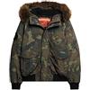 Superdry COAT EVEREST HOODED PUFFER Bomber Camo M UOMO, Camo, M