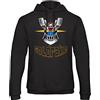 Bughyprint Felpa con Cappuccio Uomo GOLDRAKE MAZINGA UFO Robot, M