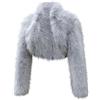 HAOLEI Pellicciotto Corto Donna Ecopelliccia Senza Cappuccio Inverno Caldo Cappotto Shaggy Corto Invernale Giacche e Cappotti Vello Caldo Outwear per Matrimonio Jackets Fluffy Per Uscire