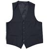 Mat Sartoriale Panciotto gilet uomo nero rigato sartoriale elegante casual smanicato 100% made in Italy (M)