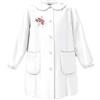 Siggi Group siggi Grembiule Scuola Linea Happy School - Elementari Bambina Colore Bianco con Ricamo - Abbottonatura centrale, Colletto Bianco. Bianco 90