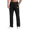 TDEOK Pantaloni sportivi da uomo, lunghi, in cotone, sottile, con coulisse, pantaloni da jogging con tasche, pantaloni da allenamento, in vita elasticizzata, leggeri, pantaloni cargo per il tempo libero