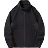 Generico Giubbotto in Pile Uomo con Zip Senza Cappuccio Giacche Vintage Casual Calda Cappotto Tinta Unita Trekking Giubbottos Spesso Maniche Lunghe Giacca Invernale Antivento con Tasche Sportivo Outwear