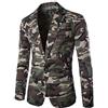 TDEOK Giacca mimetica da uomo, blazer, sportiva, elegante, vestibilità regolare, alla moda, blazer, da uomo, leggera, classica, per il tempo libero, giacca sportiva, verde militare, M