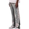 Goolecrimp Jeans Casual da Uomo Jeans Elasticizzati con Strass impilati Stile Hip Hop Punk Jeans Dritti alla Moda Vintage Goth Street Trend (Grigio Chiaro,L)